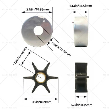 Water Pump Impeller Kit for Johnson Evinrude 3-300 HP
