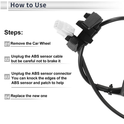 ABS Wheel Speed Sensor for Toyota Camry (2002-2006) 1 x Front Left Sensor