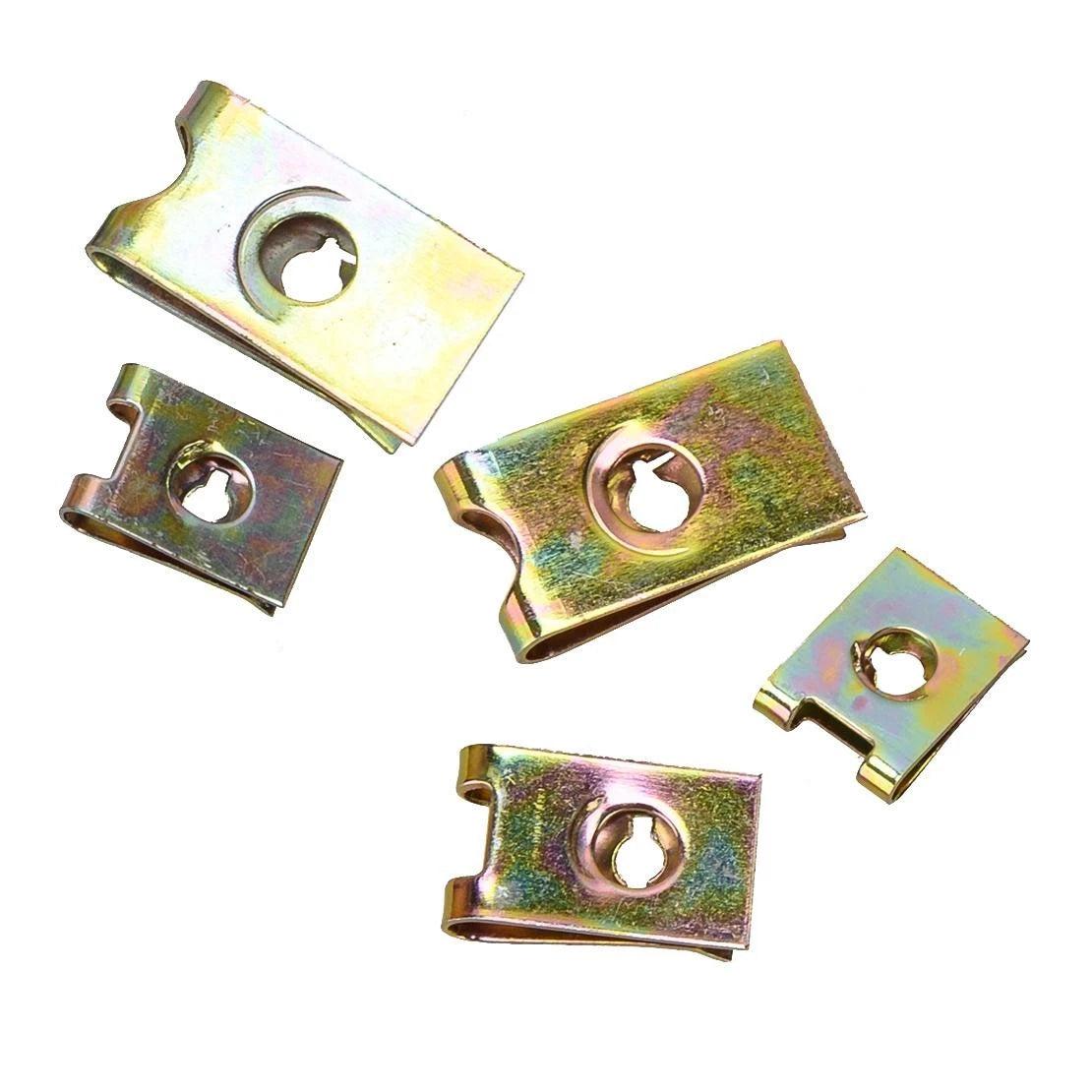 200 x U Nuts Self Tapping Screws for Car Accessories - U Clips Fasteners