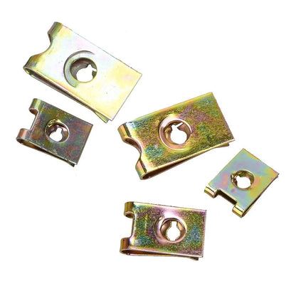 200 x U Nuts Self Tapping Screws for Car Accessories - U Clips Fasteners