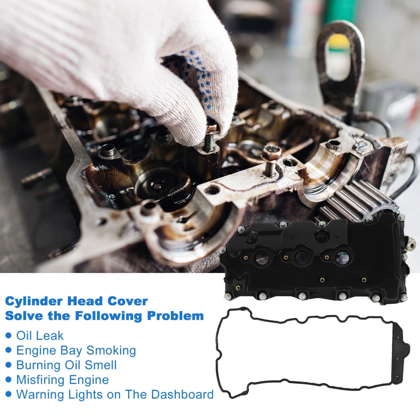 Valve Cover w/ Gasket for Chevrolet Equinox 3.6L (2008 - 2012)