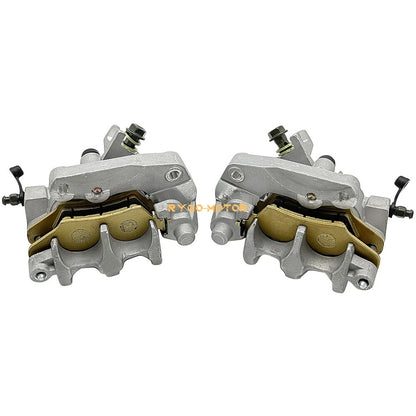 Front Left Right Brake Calipers & Pads for Honda TRX450R Sportrax 450 (2004-2009)