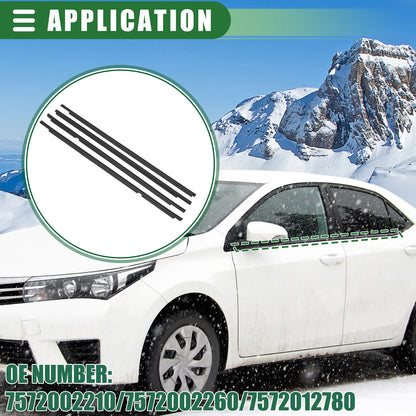 Set Window Weatherstrip Trim Seal Belt for Toyota Camry