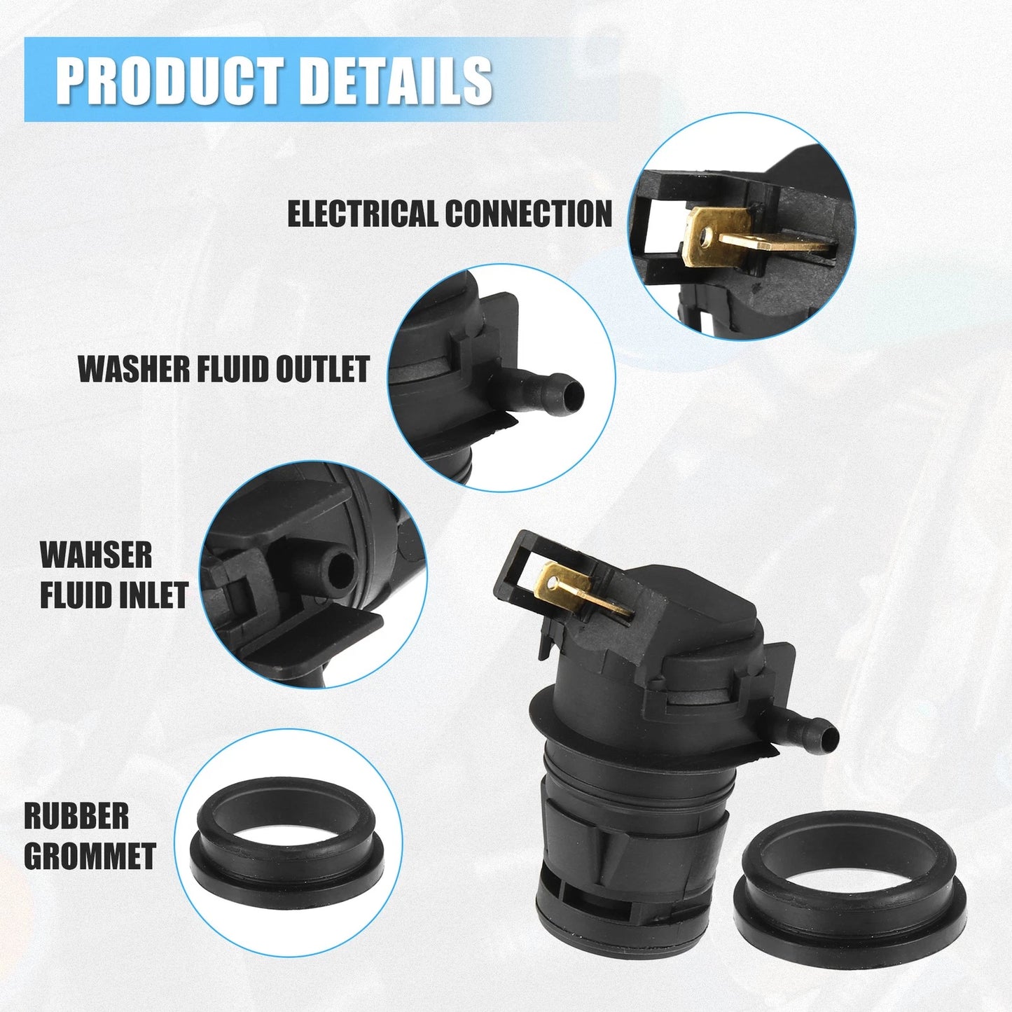 Windshield Washer Pump for Honda Civic (2006-2011)
