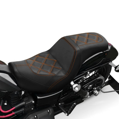 Rider Driver Passenger Gel Seat for Harley Street Fat Bob Low Rider (2006-2017)