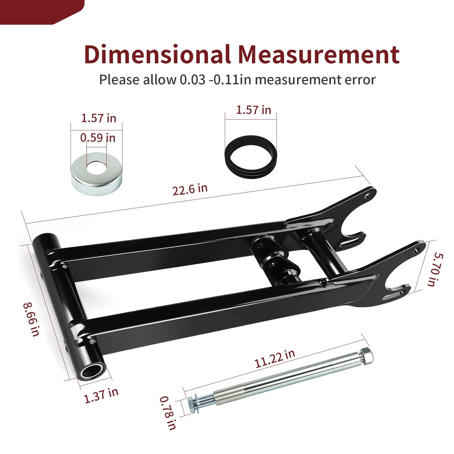 Extended Rear Swing Arm for Yamaha YFZ350 BANSHEE (1987–2006)