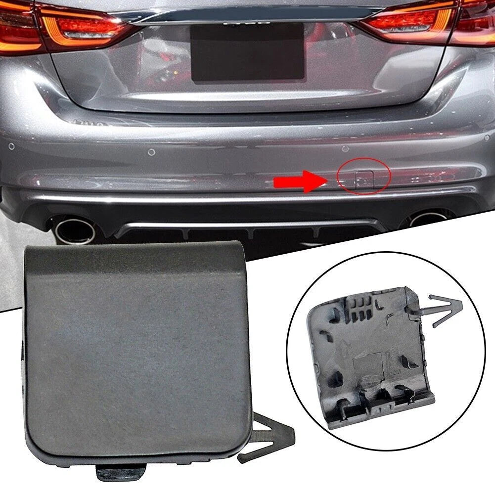 Front Rear Bumper Tow Hook Hole Eye Cover Cap for Infiniti Q50 (2018–2021)