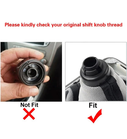 Gear Knob & Leather Dust Boot Cover for Ford Focus Mk2 2005-2012 6 Speed