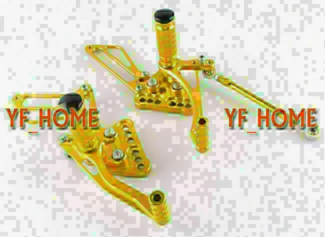 Rearsets Foot Pegs for Suzuki GSXR1000 K5 (2005-2006) - Gold Motorcycle Parts