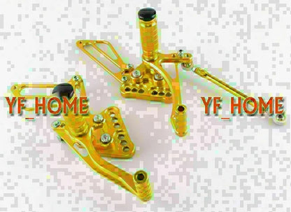 Rearsets Foot Pegs for Suzuki GSXR1000 K5 (2005-2006) - Gold Motorcycle Parts