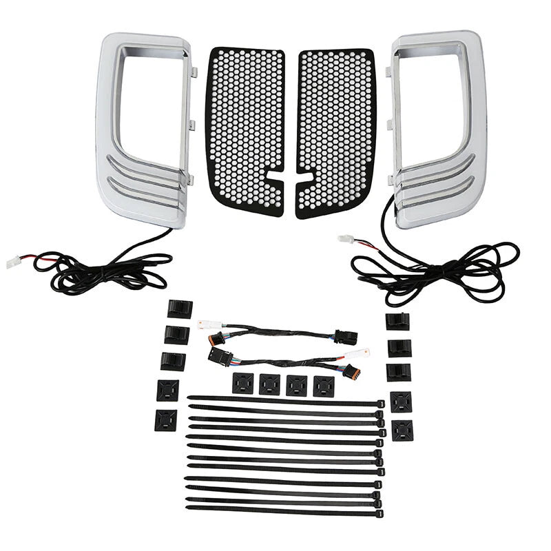 Vented Fairing Speaker Pod Grill Signal Light for Harley Touring (2014-2024)