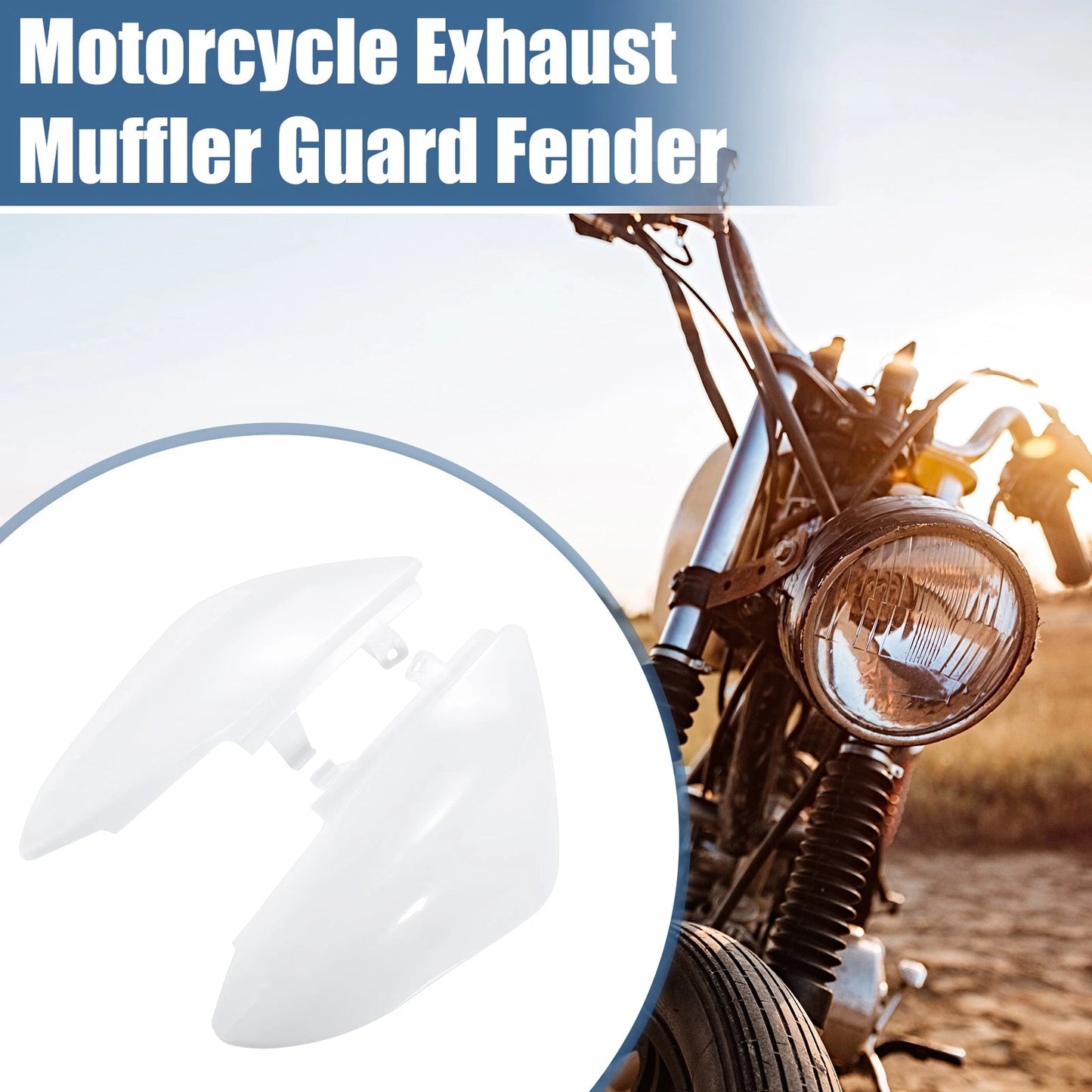 Motorcycle Twin Exhaust Muffler Guard for Honda CRF50 XR50 (2004-2023)
