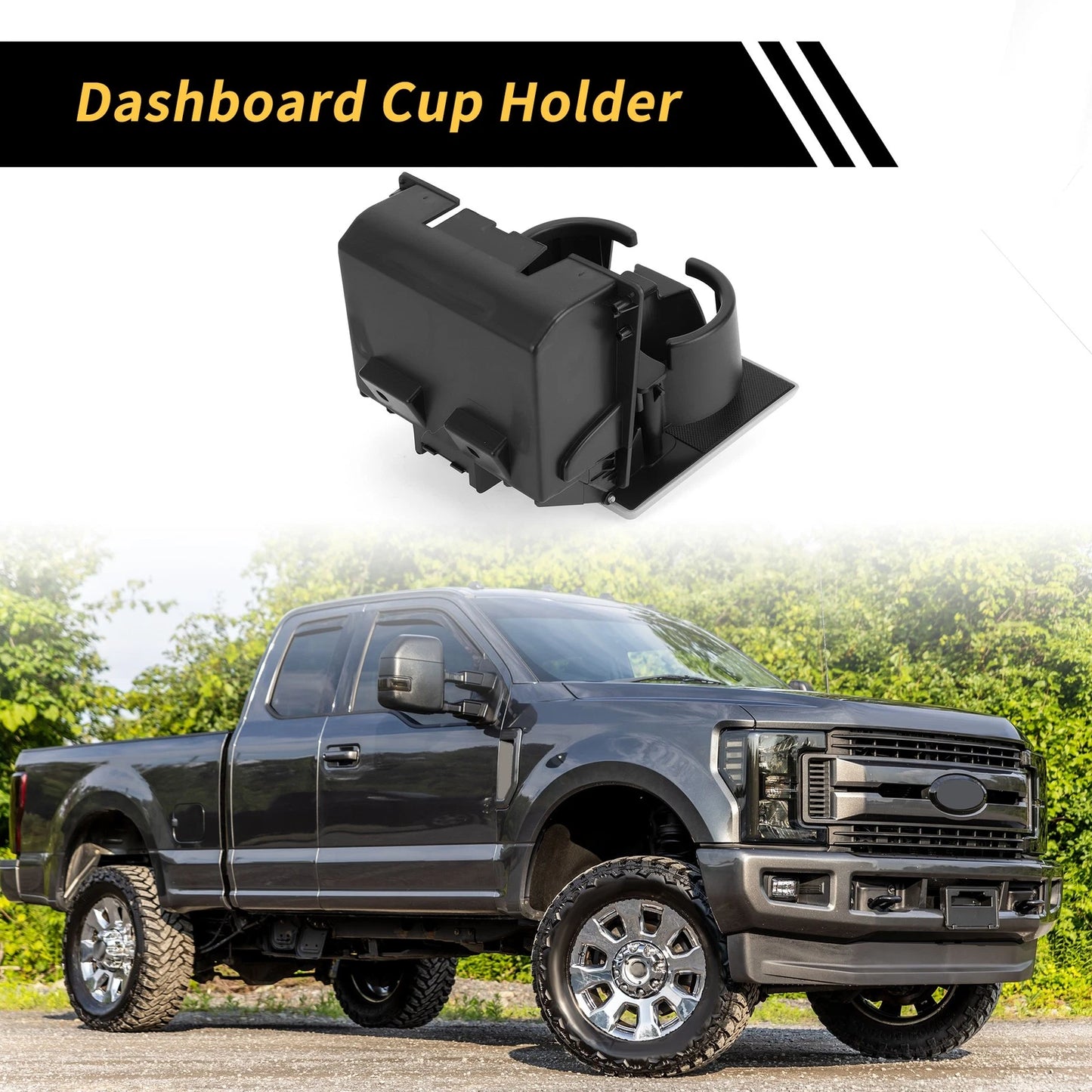 Dashboard Cup Holder for Ford F-250 F-350 F-450 F-550 (2008-2016) Beige