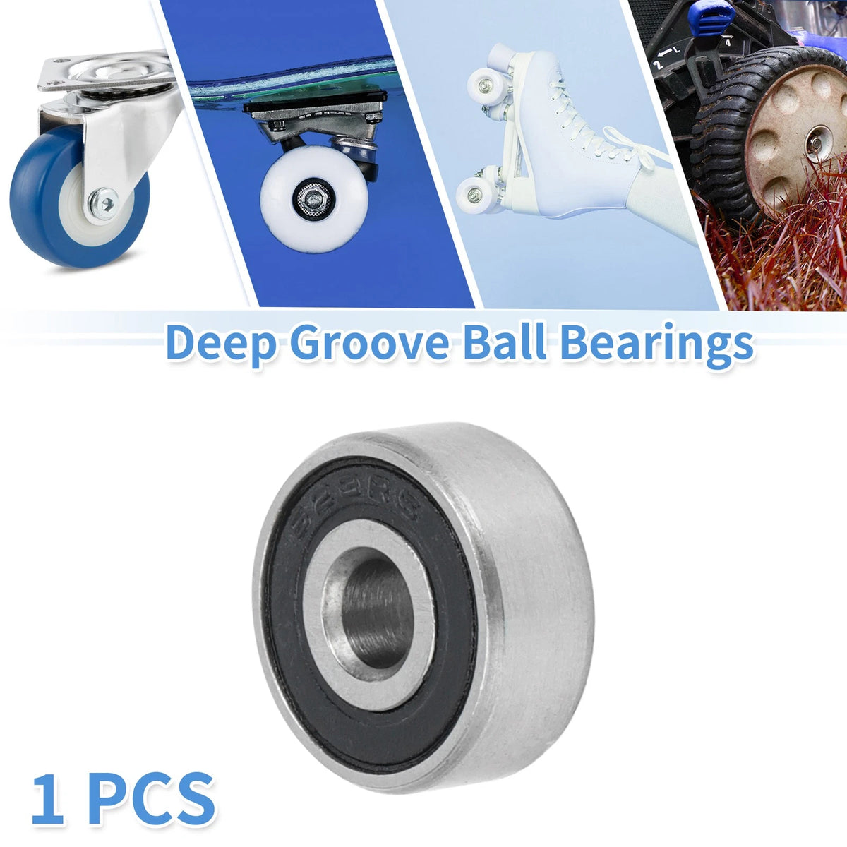 Deep Groove Ball Bearings 3x10x4mm 1 Pc for Scooter Skateboard Wheel