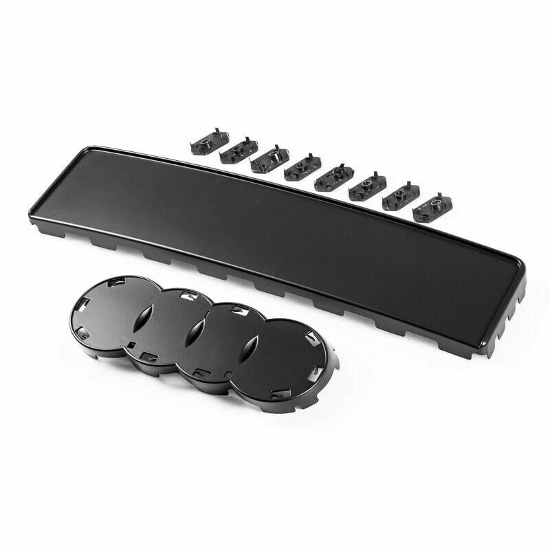 Front Mesh Grille for Audi A3 S3 8V (2013-2020) - Piano Black, Parking Sensor