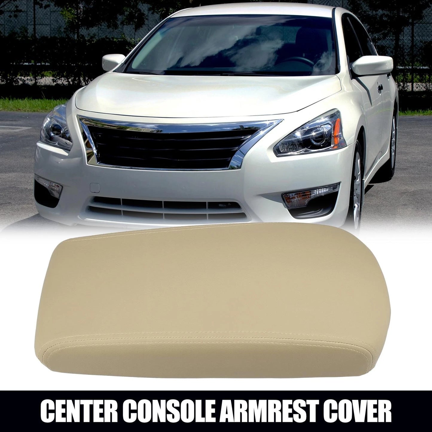 Center Console Cup Cover for Nissan Altima 2013-2018 Beige