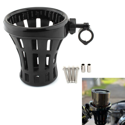 Handlebar Cup Holder Kit for 22mm-25mm Fixed Handlebars Black