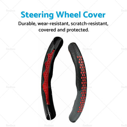 Carbon Fiber Steering Wheel Booster Cover for Universal Cars