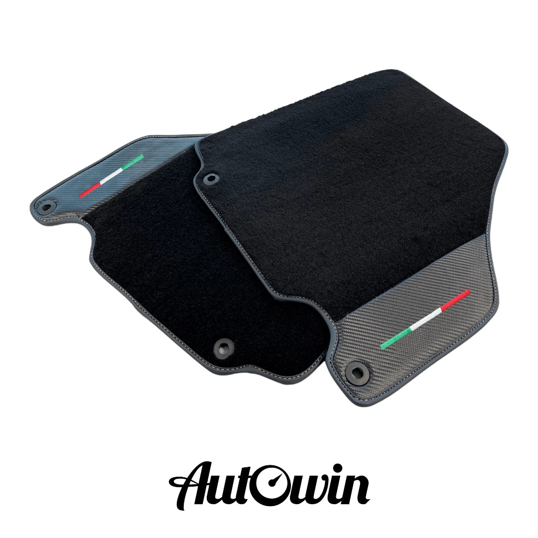 AutoWin Floor Mats for Ferrari 360 Modena 1999-2005 with Carbon Fiber