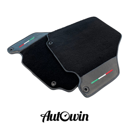 AutoWin Floor Mats for Ferrari 360 Modena 1999-2005 with Carbon Fiber