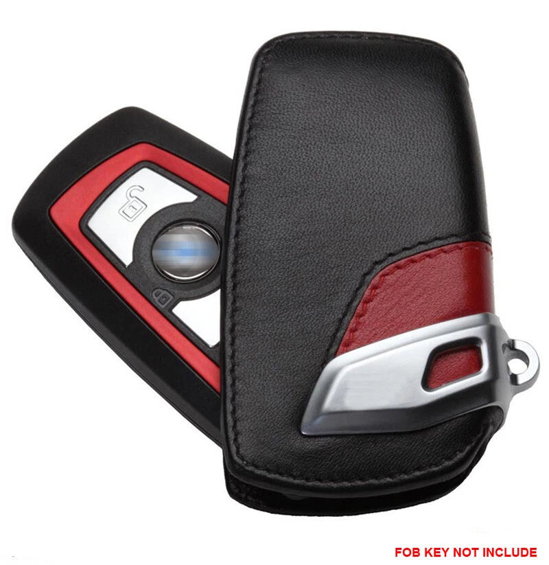 Leather Remote FOB Key Cover Keyless Bag fit for BMW 1 3 4 5 6 X1 X3 Series