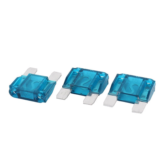 3 x 60A 32V Blade Fuse for Cars, Trucks, Motorcycles, SUVs Blue