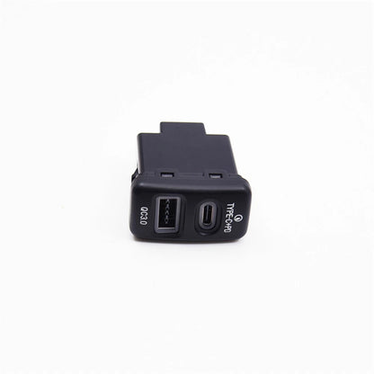 18W Type-C + QC3.0 Fast Car Charger for Toyota Tacoma, FJ Cruiser, Hilux