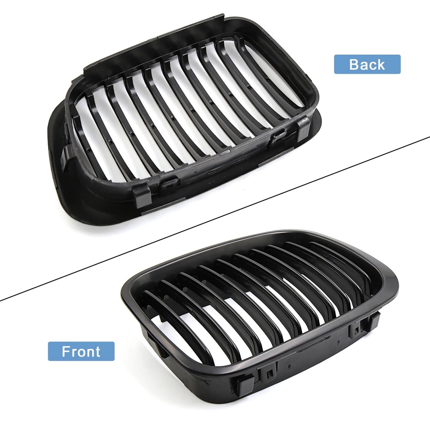 Matte Black Front Upper Kidney Grille for BMW 325i 330i (2006-2013)