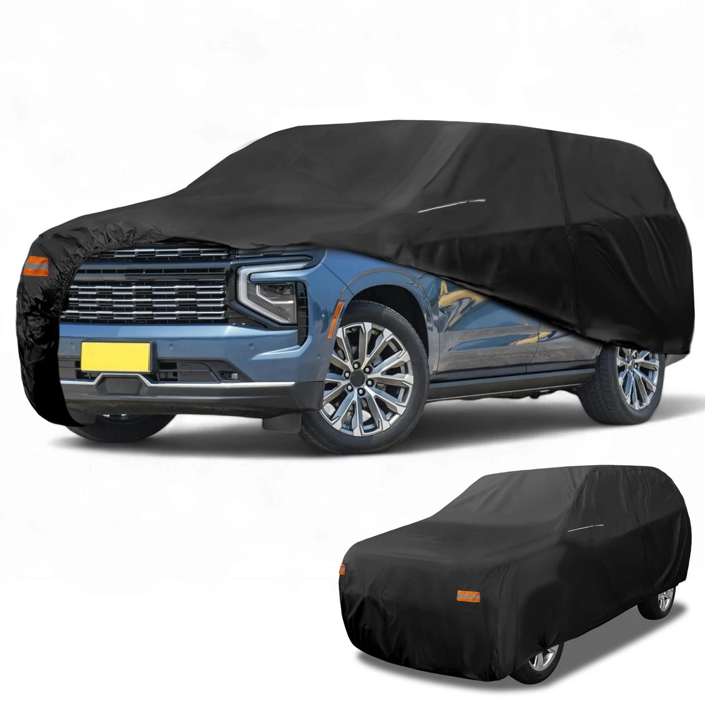 Car Cover 210D-PU All Weather Black for Chevrolet Tahoe