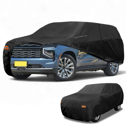 Car Cover 210D-PU All Weather Black for Chevrolet Tahoe