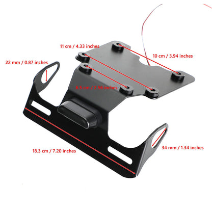 License Plate Holder for Yamaha Tenere 700 XTZ700 / Rally (2019-2022)