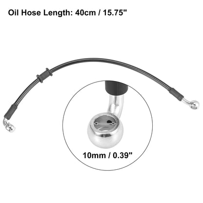15.75" Brake Clutch Oil Pipe Hydraulic Reinforced Universal for Motorcycle