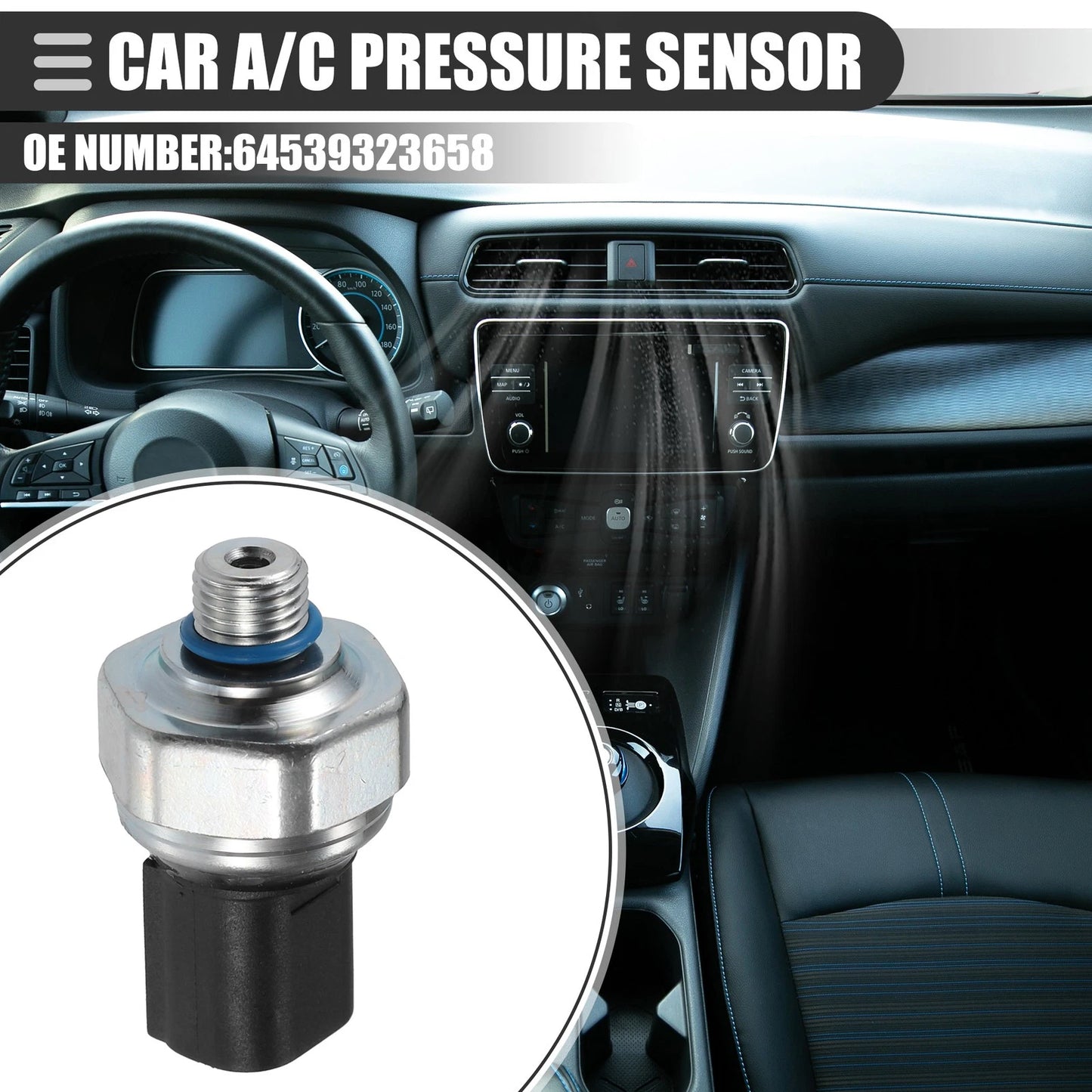 A/C Pressure Transducer Valve Sensor for BMW 128i (2008-2013)