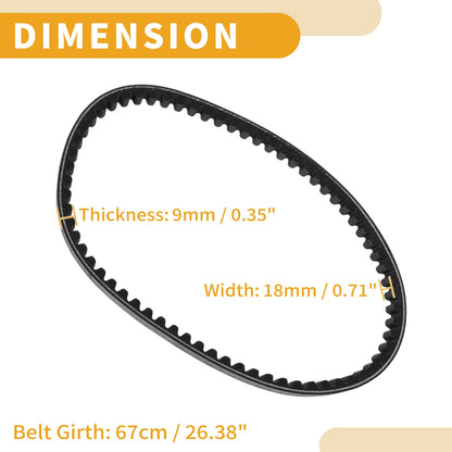 Drive Belt V-Belt for Honda Dio 50cc AF18E/ZX-Shadow (1990-2000)