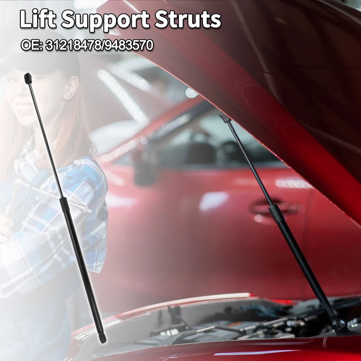 Hood Lift Supports Struts  for Volvo S40/V50 (2005-2011)