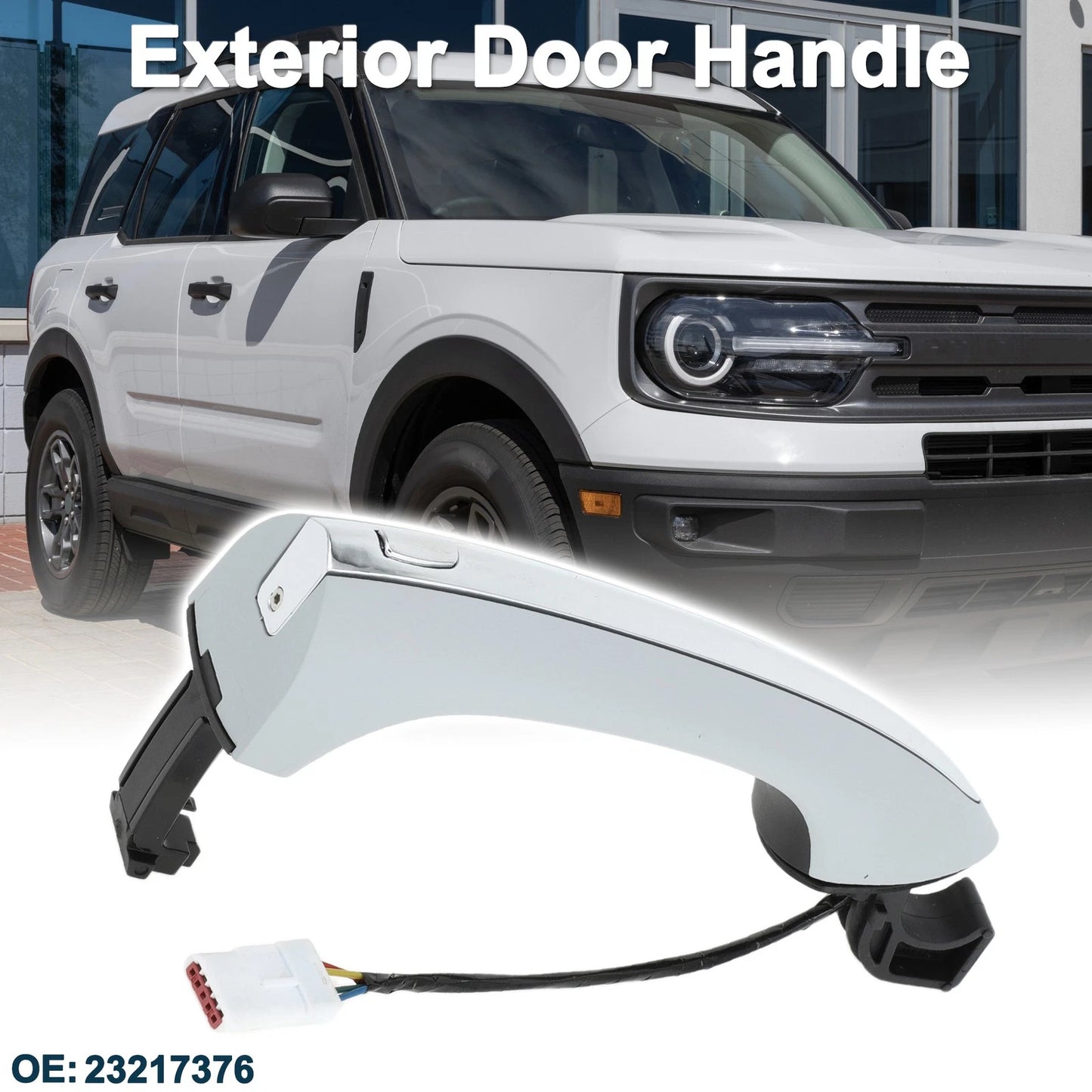 Exterior Door Handle Gray Silver Tone for Buick Envision (2021–2023)