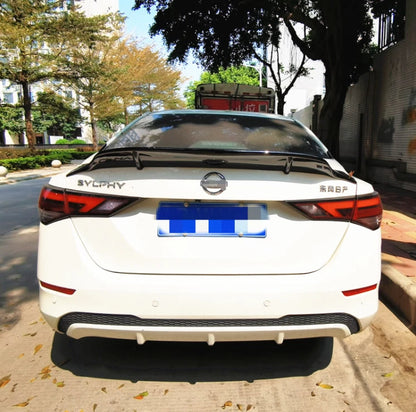 High Kick Duckbill Trunk Spoiler Wing for 2020-2024 Nissan Sentra Unpainted