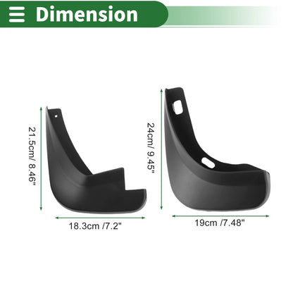 Mud Flaps Splash Guards for Ford S Max 2007-2012 with Mount Accessories