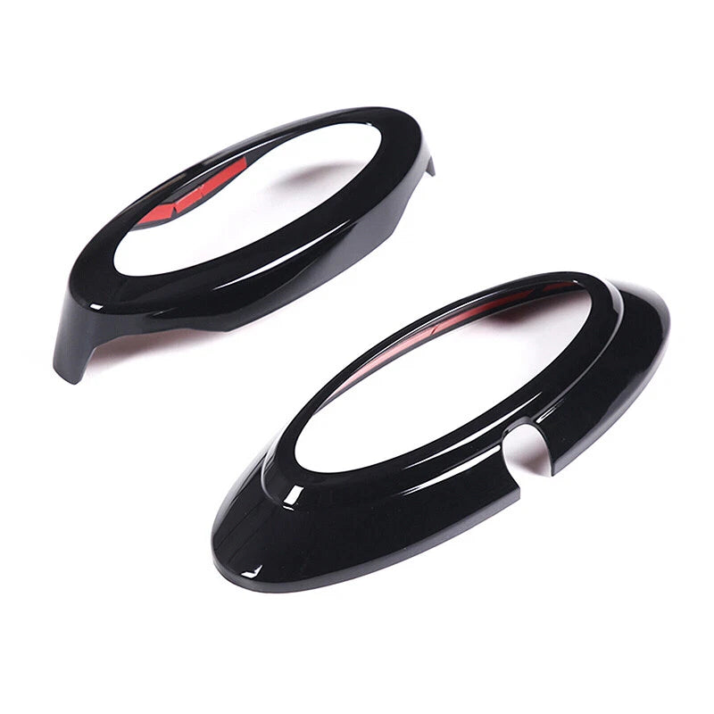 Gloss Black Front & Rear Logo Emblem Badge Ring Cover Trim for Ford Maverick (2022)