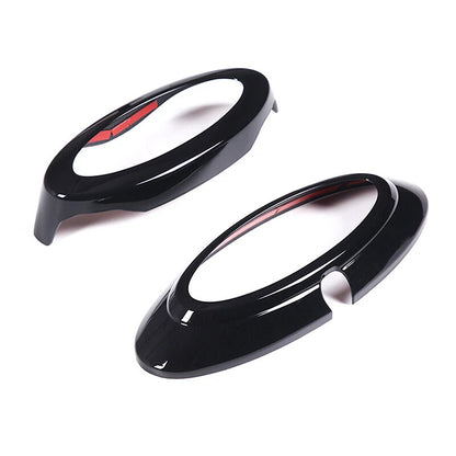 Gloss Black Front & Rear Logo Emblem Badge Ring Cover Trim for Ford Maverick (2022)