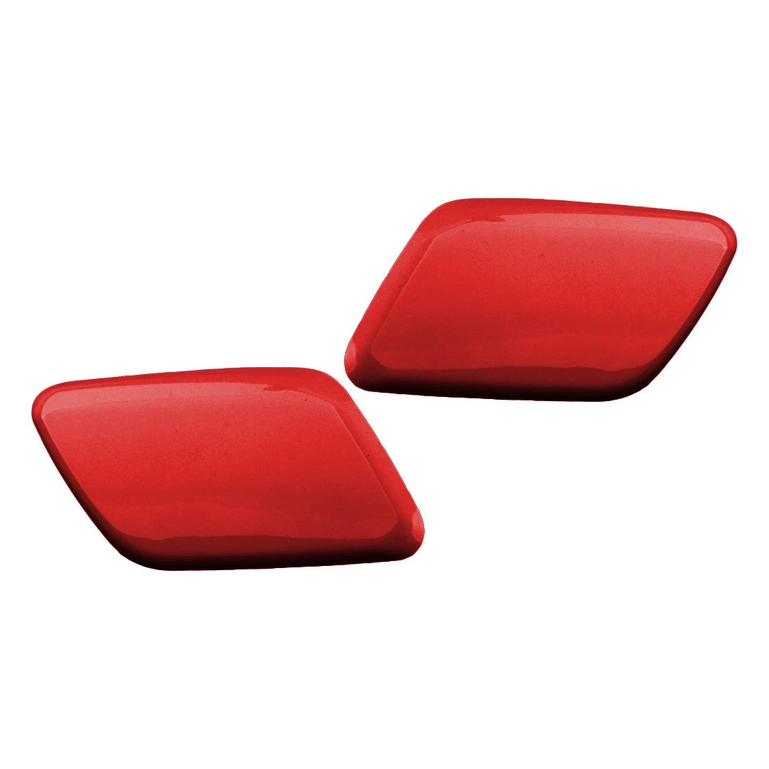 Red Front Headlight Washer Nozzle Covers for Volvo S60 V60 (2011-2018)