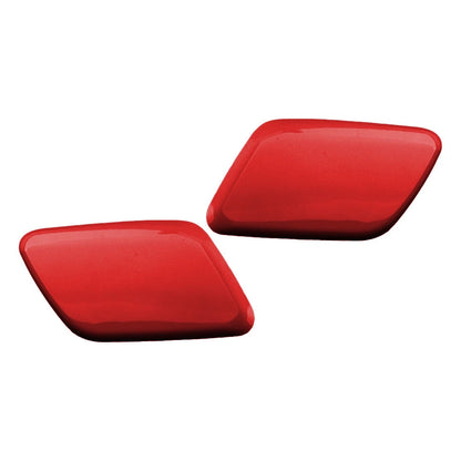 Red Front Headlight Washer Nozzle Covers for Volvo S60 V60 (2011-2018)
