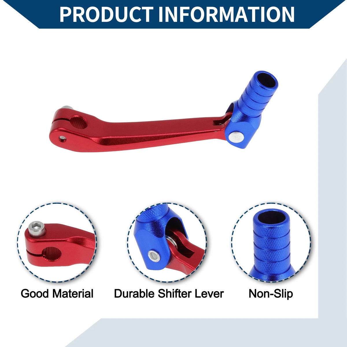 Folding Gear Shifter Lever Red Blue for Honda CRF150F (2003–2017)