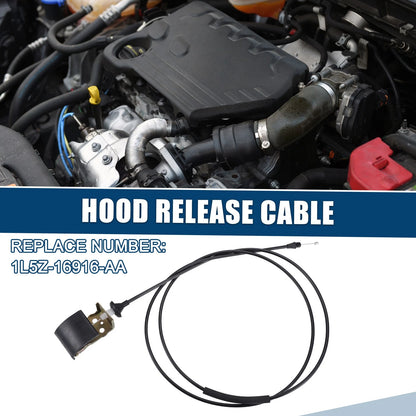 Hood Release Cable for Ford Ranger (1998-2011) Durable Plastic Black
