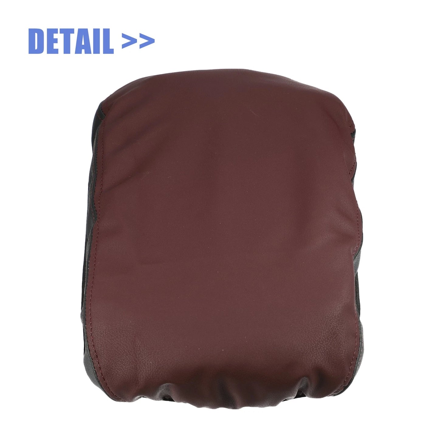 Car Center Armrest Cover for Lexus NX250 2022-2023 Red Black with Stitches