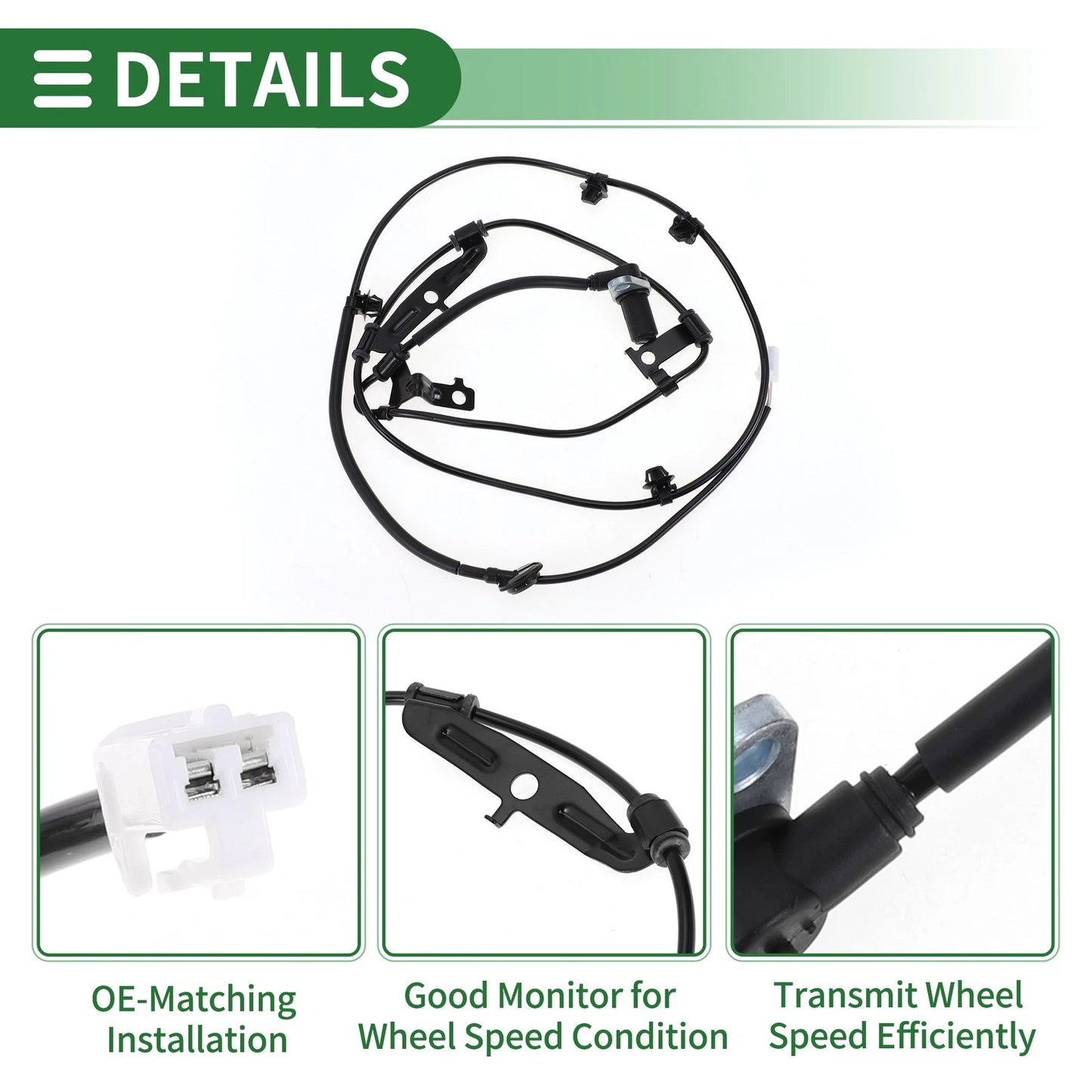 ABS Wheel Speed Sensor Set for Mitsubishi Galant (2004-2012)