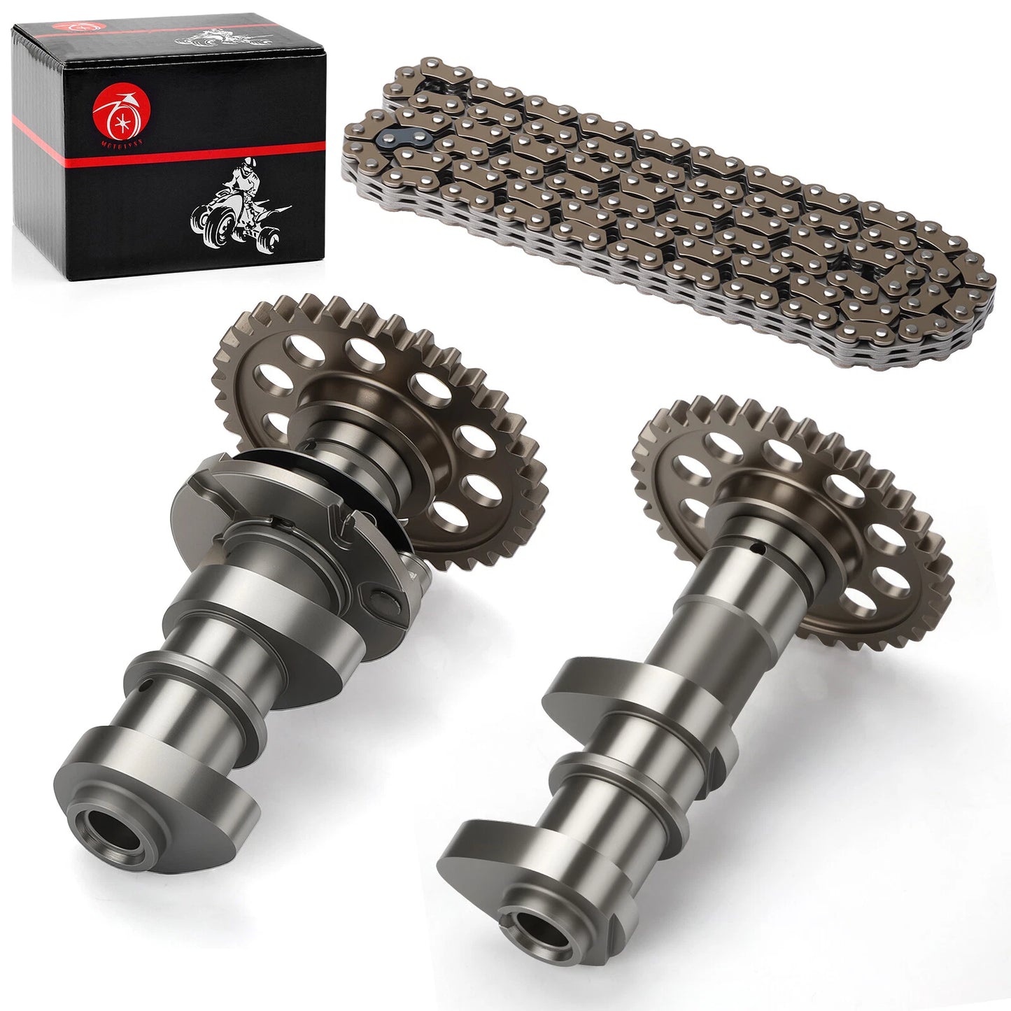 Intake & Exhaust Camshaft w/ Timing Chain for Suzuki Quadsport Z400 (2003–2006)