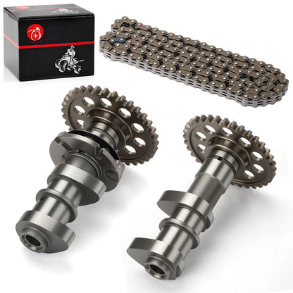Intake & Exhaust Camshaft w/ Timing Chain for Suzuki Quadsport Z400 (2003–2006)