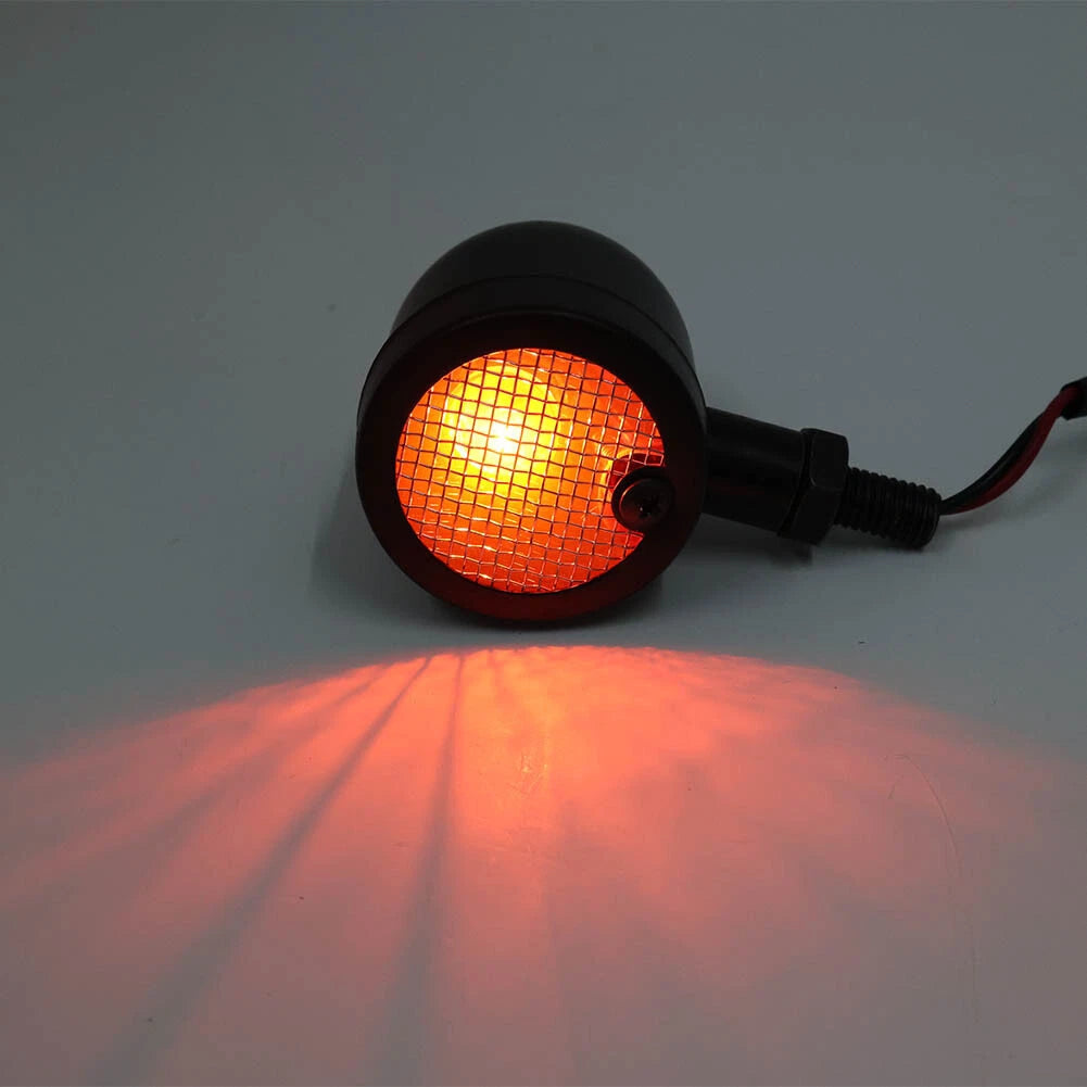 Retro Grill Flasher Bulb Turn Signal Lamp for Kawasaki Harley