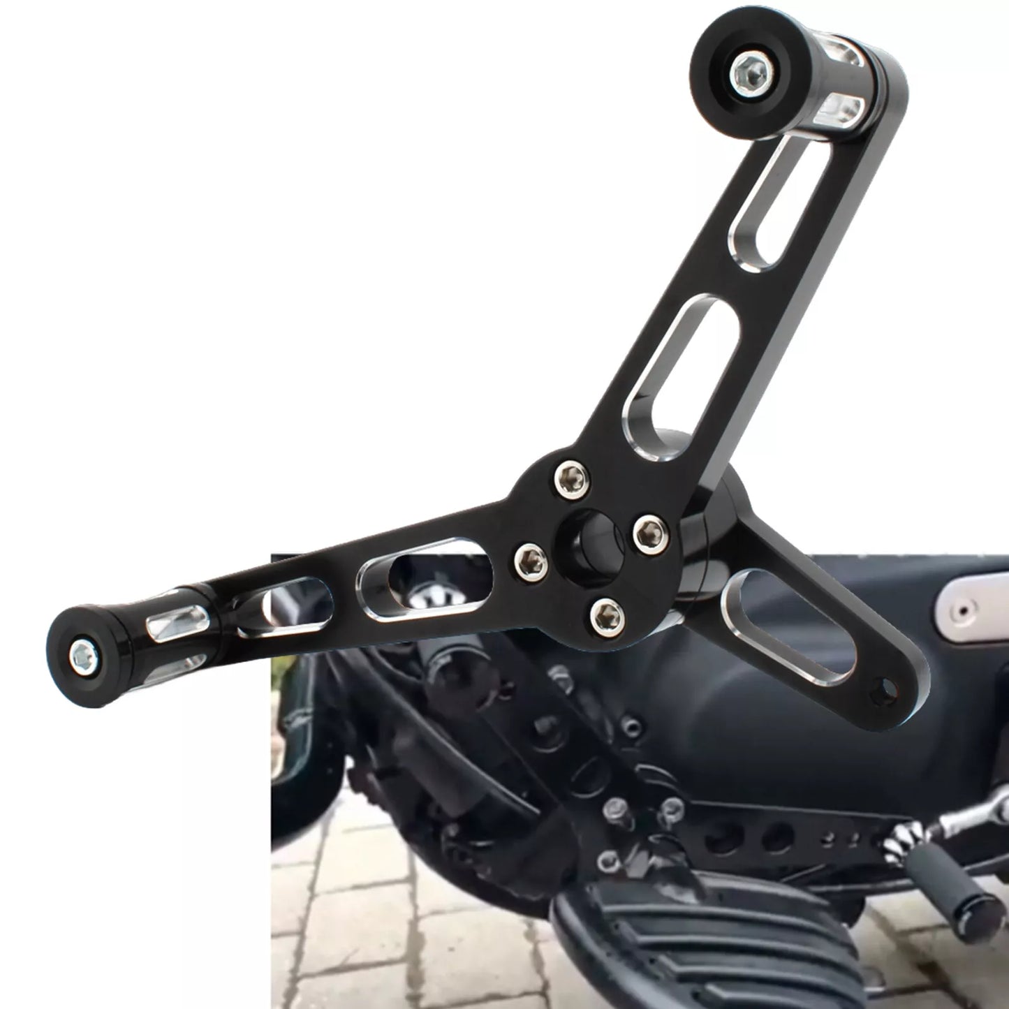 Black Heel Toe Shifter Lever for Harley Sportster 883 XL883 (2004-2018)